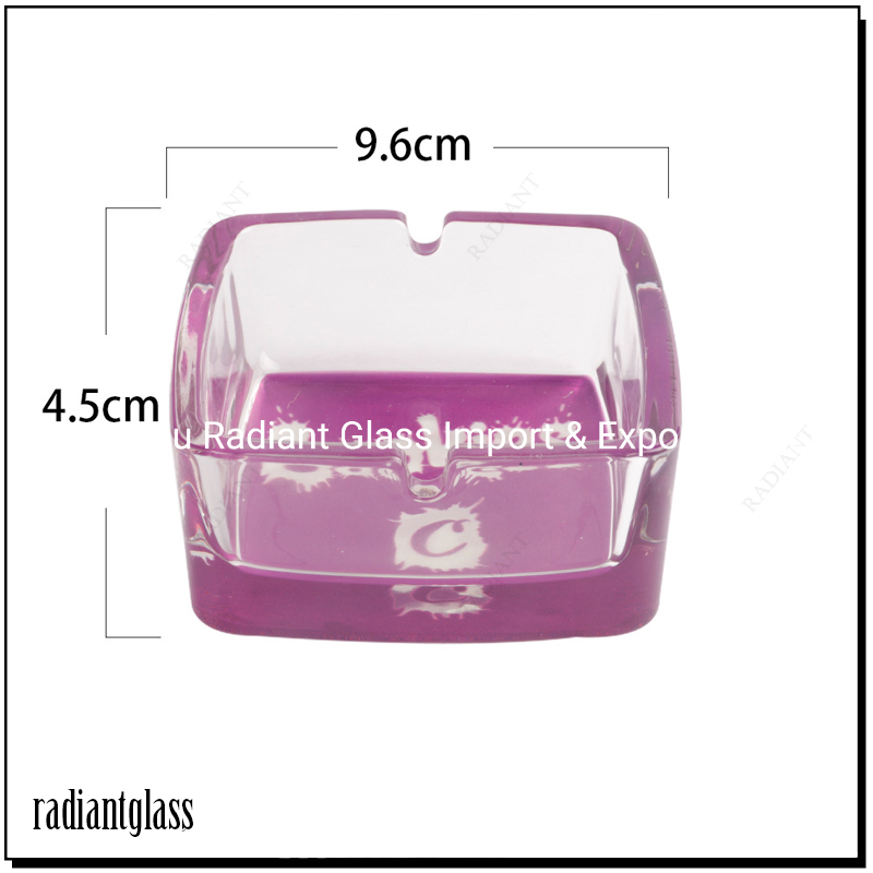 Cookies Ashtray Clear Glass Colored Jar Bottom Ash Tray Cigarette Holder for Tobacco Cigar Smoking Home Dry Herb