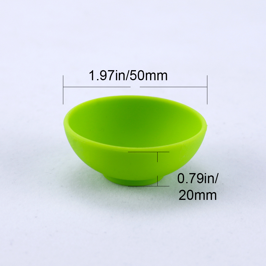 50mm*20mm Dry Herb Spice Storage Mini Silicone Smoking Tobacco Bowl