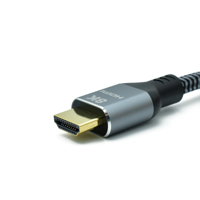 Customized 4K 8K Braided Nylon 6.6FT High Speed HDMI Cable with Gold Connectors