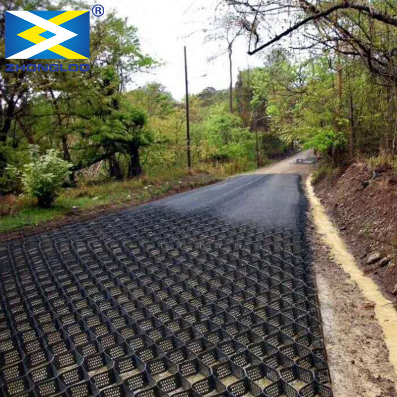 Textured and Perforated HDPE Plastic Geo Cell Manufacturer Price Gravel Grid Gravel Stabilizer Geocell