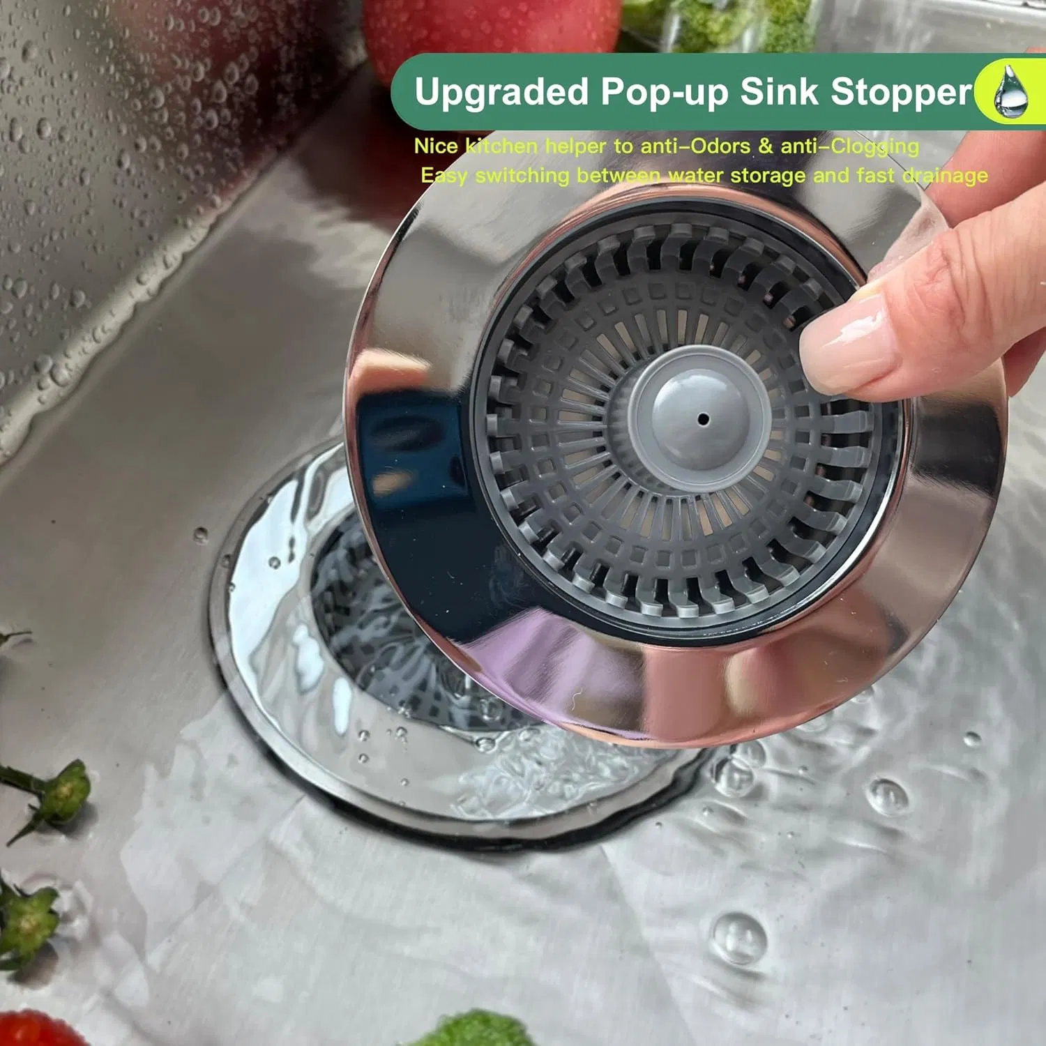 Durable Kitchen Sink Stopper and Strainer for Easy Cleanup