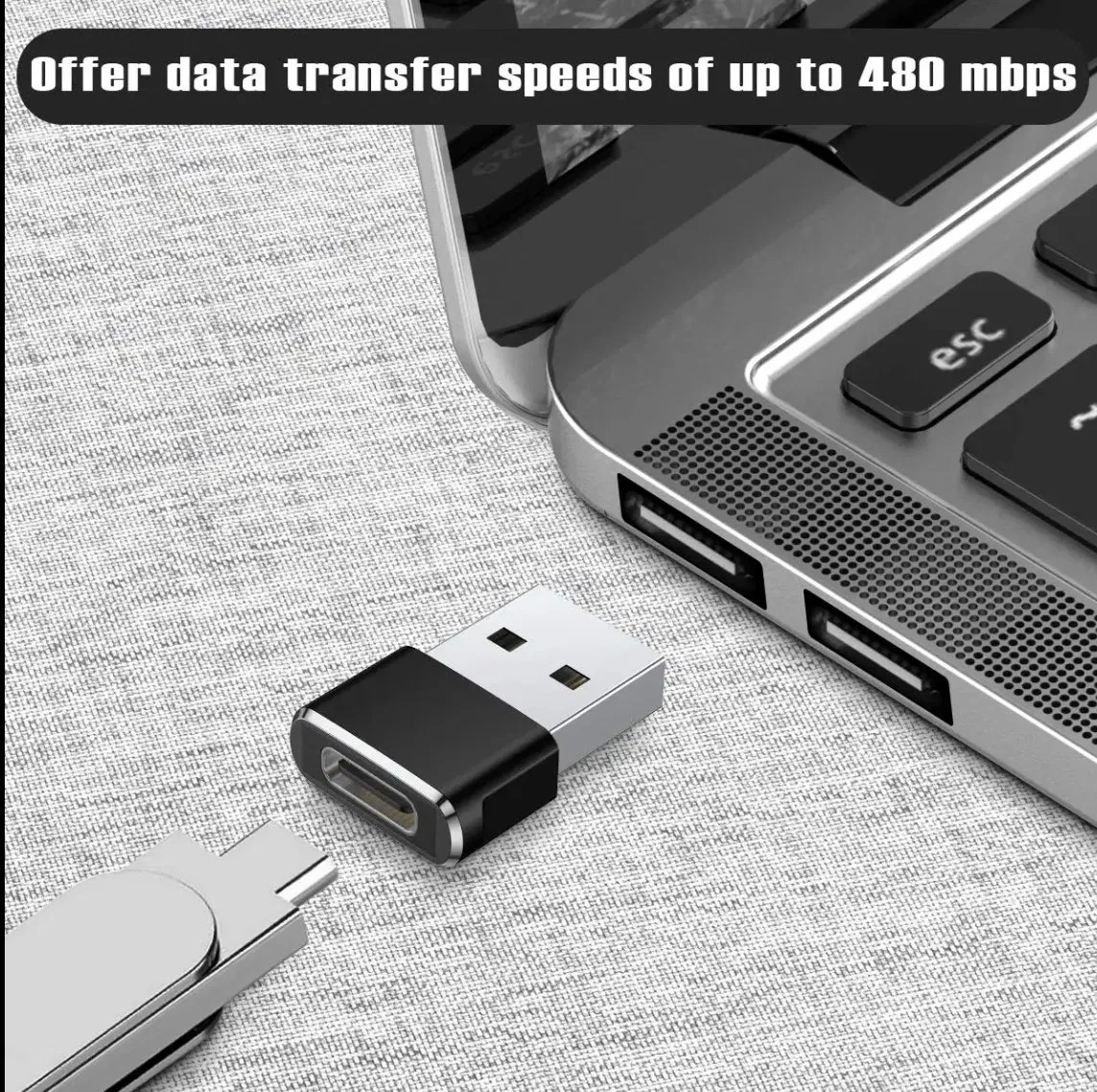 USB3.1 Male to USB Type C Female Cable Plug OTG Adapter Converter