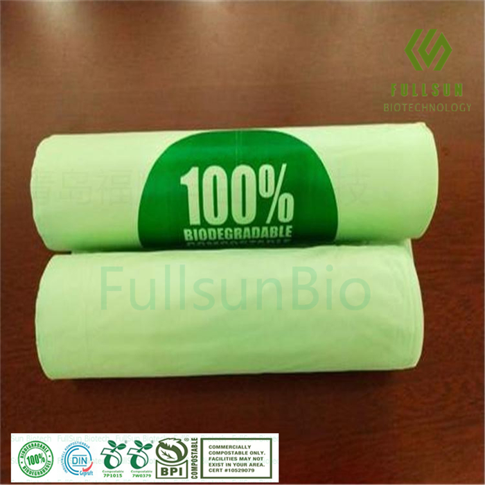 Biodegradable Restaurant Compostable Disposable Flat Roll Pack Household Kitchen Waste Garbage Bags