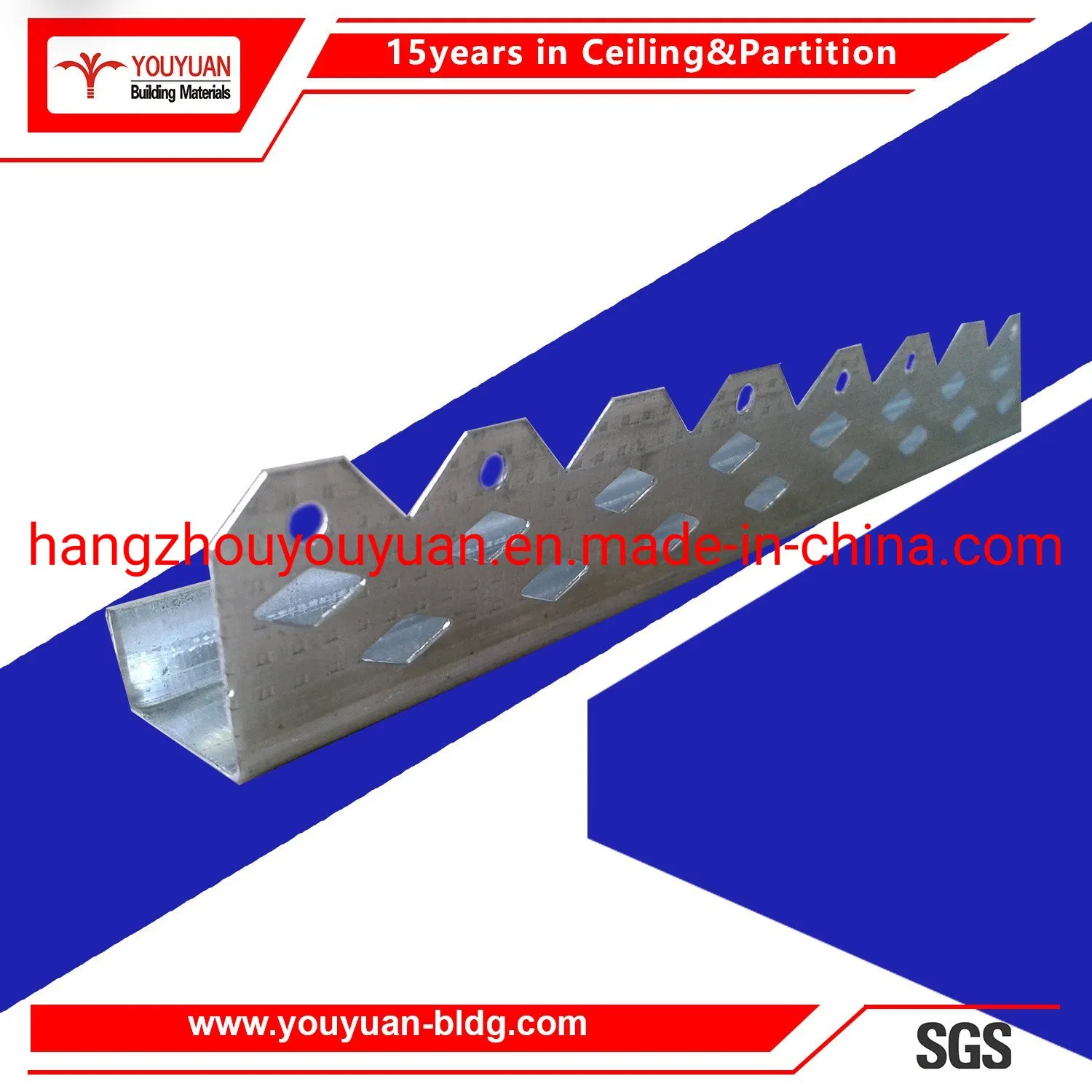 Galvanized Steel C U Z L Section Ceiling Drywall Metal Bar Wall Angle