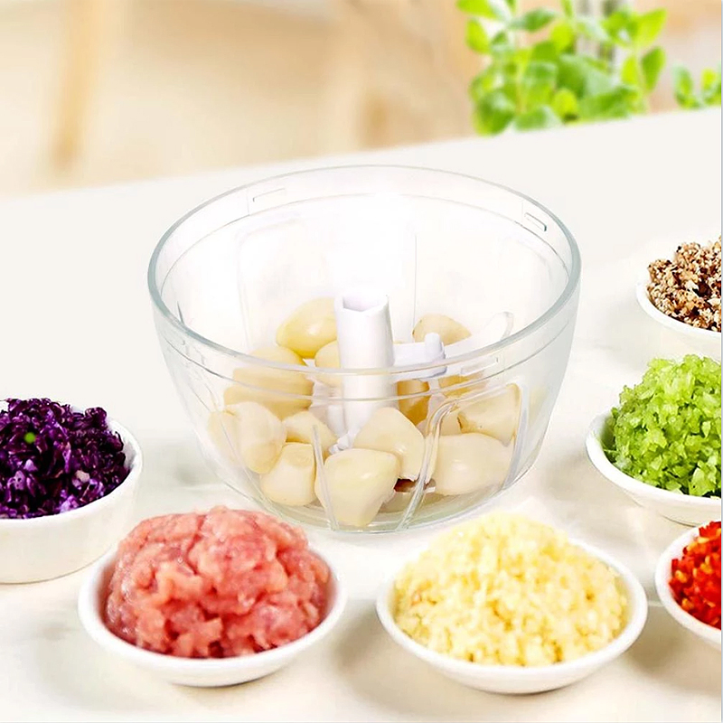 Home Appliance Electric Meat Grinder Blender Grater Mini Hachoir Fast Fruit Cutter Food Slicer Chopper with Four Blade