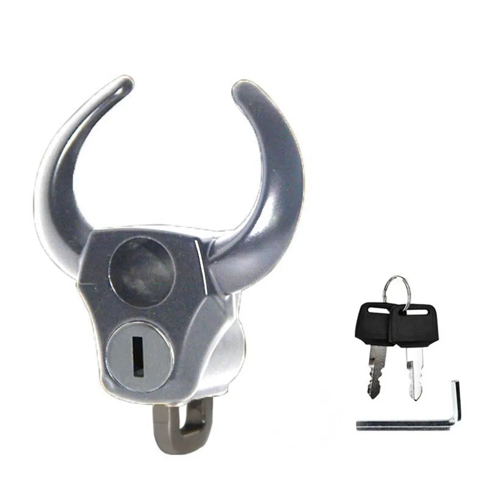 Yh3232 Battery Car Cattle Head Helmet Lock Electric Motorbike Anti-Theft Lock Mountain Bike Aluminium Alloy Locks