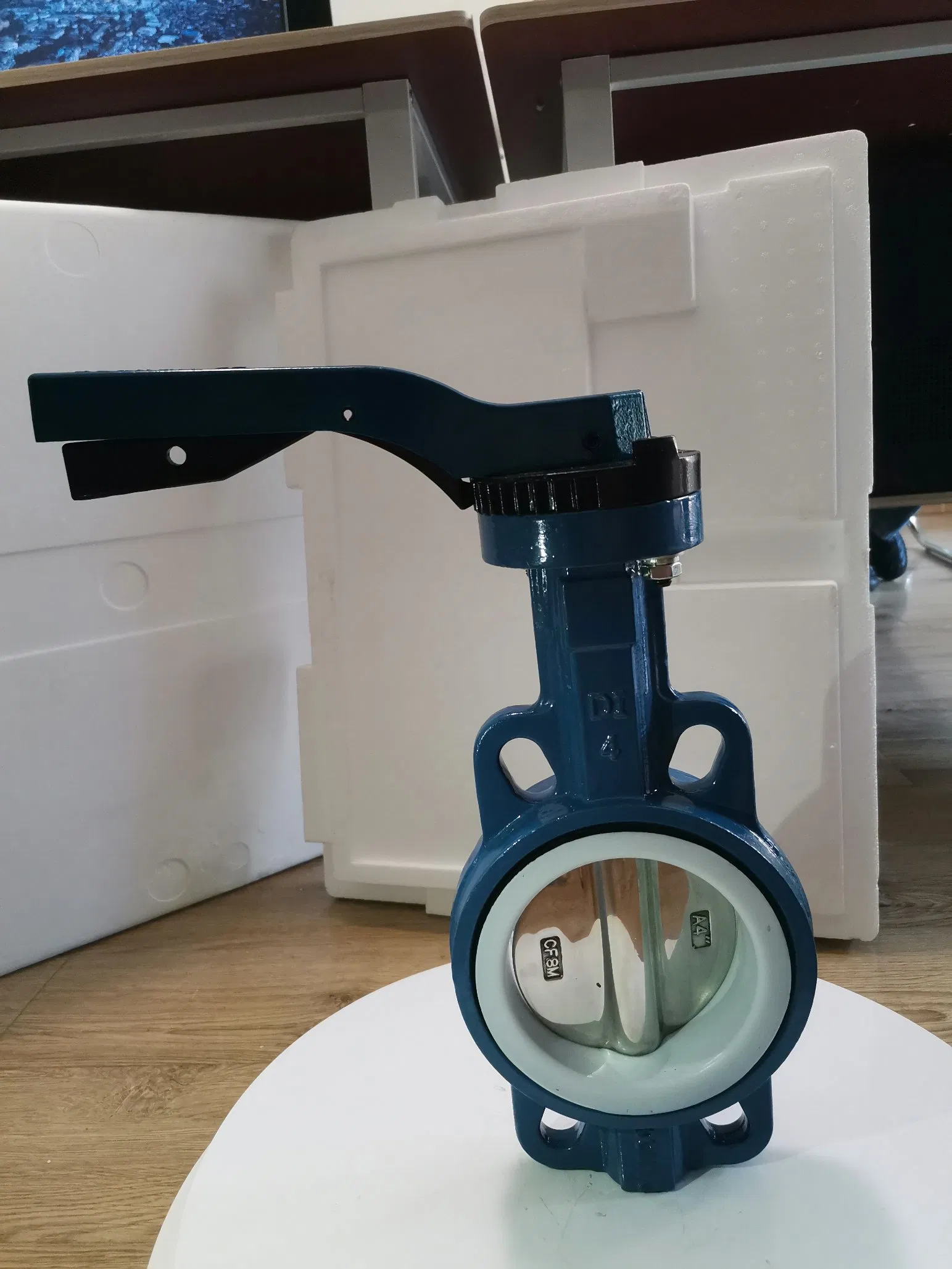 DN50 PTFE Seated Customized Professional Wafer Butterfly Valve