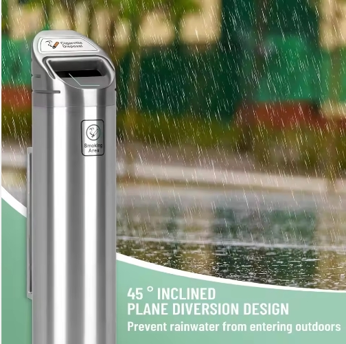 Cigarette Boxes Stainless Steel Cigarette Ashtray Outdoor Useage