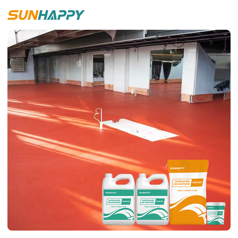 High Durability PU Mortar Concrete Floor Paint Wear Impact Pressure Resistant Water-Based Polyurethane Mortar