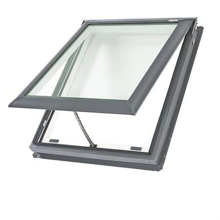 Wholesale Modern Electric Wholesale Modern Electric Skylight Windows Aluminu Aluminum Alloy Frame Waterproof Top Hung Opening Louver Curtains European Standards