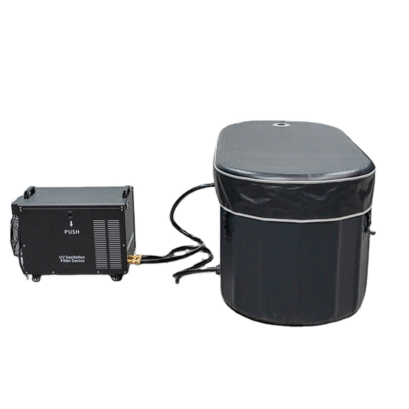 Надувная ледяная ванна с чиллером для криотерапии