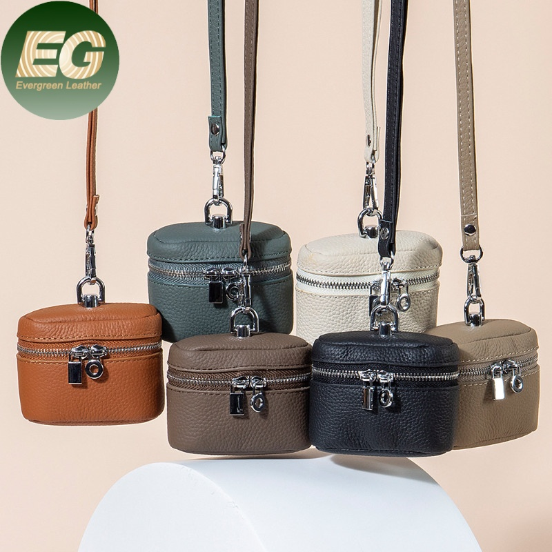 Кожаный чехол EA560 для наушников с зеркалом