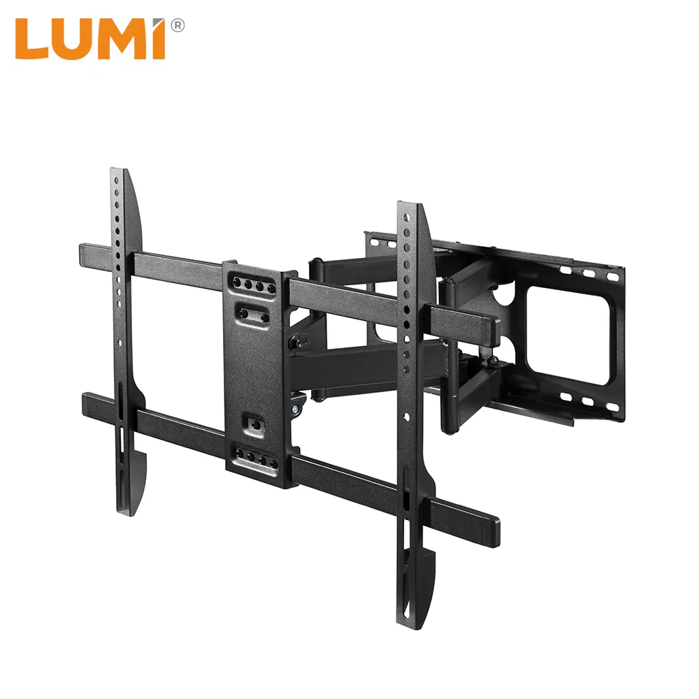 Wholesale OEM ODM Heavy-Duty Steel Tilt Swivel TV Bracket VESA 600x400 Full Motion Wall Mount with Articulating Arms for 37"-86" LED LCD OLED Smart Flat Screen
