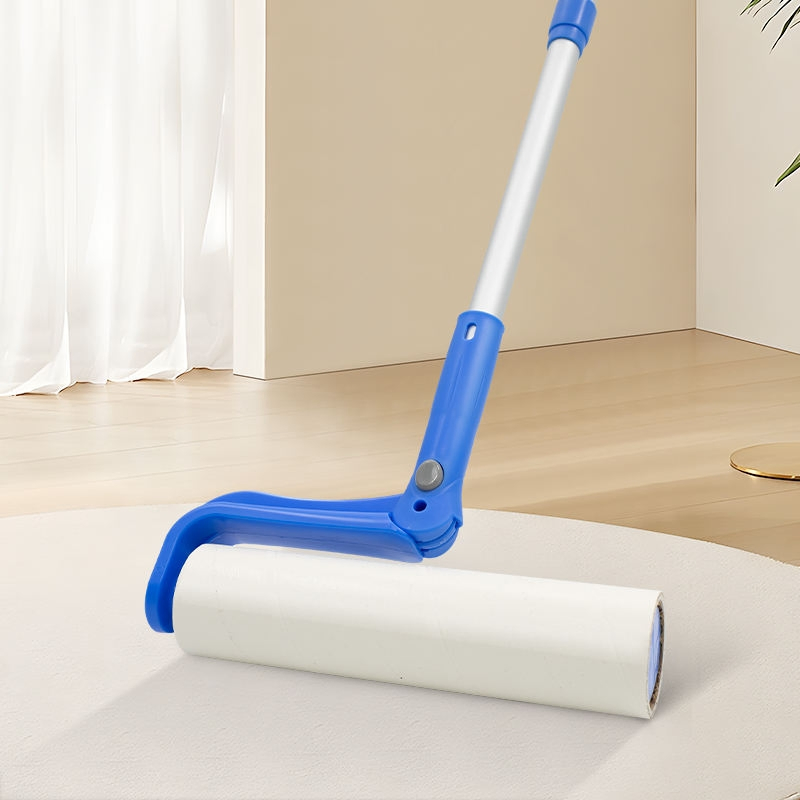 Large Surface Manual Lint Roller with Aluminum Extension Handle 25cm Width
