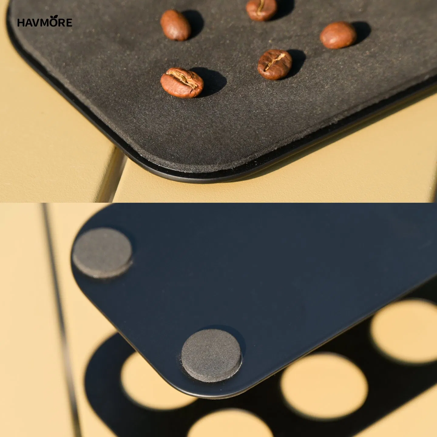 Clear Glass Coffee Bean Dispenser - Airtight Sealed Canister Tube for Kitchen Display