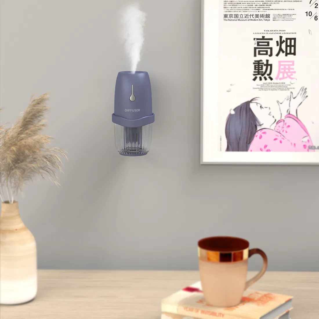 Ultrasonic Lasting Comfort Aromatherapy Essential Oil Diffuser Can Be Wall-Mounted for Home Living Room Yoga Room
