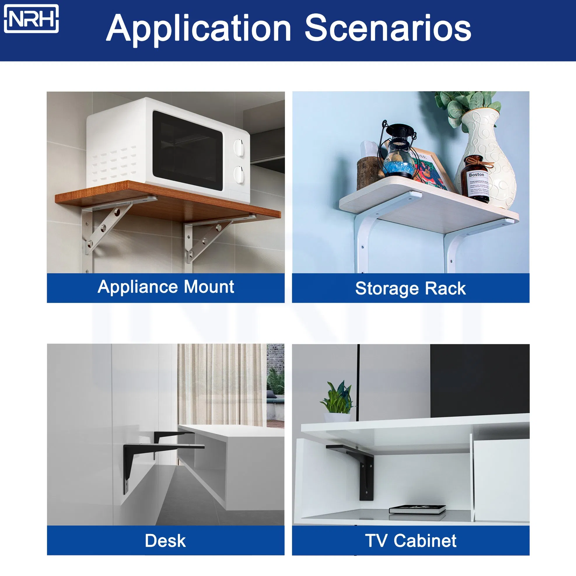 Nrh7814 High Load Steel Shelf Bracket for Factory Equipment Support