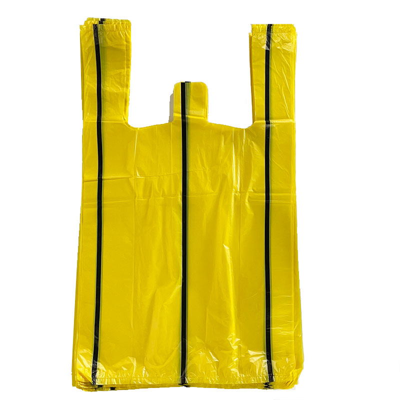 Biodegradable HDPE /LDPE T-Shirt Packaging Carry Take out Custom Logo Plastic Bag Degradable Supermarket Fruit Vegetable Handbags