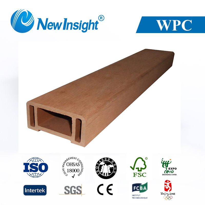 Building Material Resist Fading Outdoor WPC Railing Wood Plastic Composite Handrail