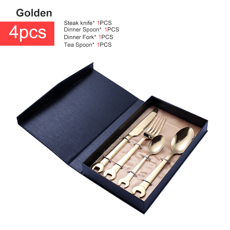 Creative Tableware 18/10 Stainless Steel Cutlery Set with Mirror Polish