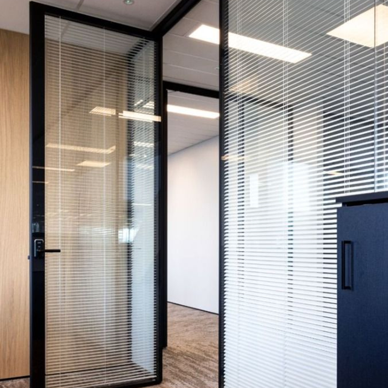 Office Aluminum Partional Wall Office Division Panels Outdoor Fireproof Glass Partition