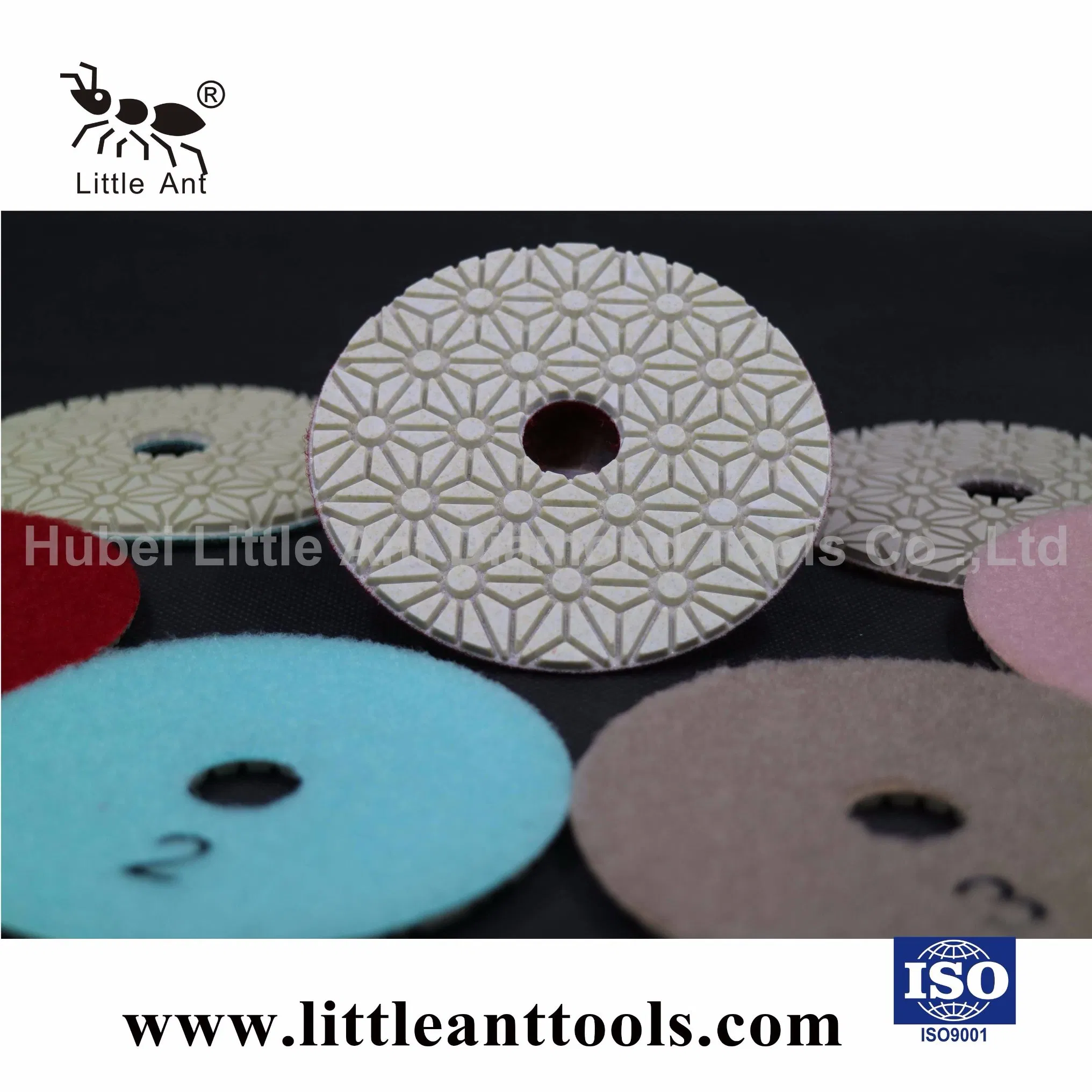 4 Inch 3 Steps Diamond Polishing Pads Tools for Stone