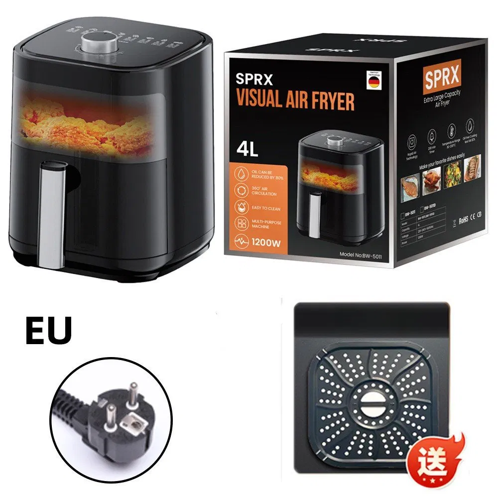 New Design Oil-Free Digital Smart Air Fryer with Visual Touch Screen