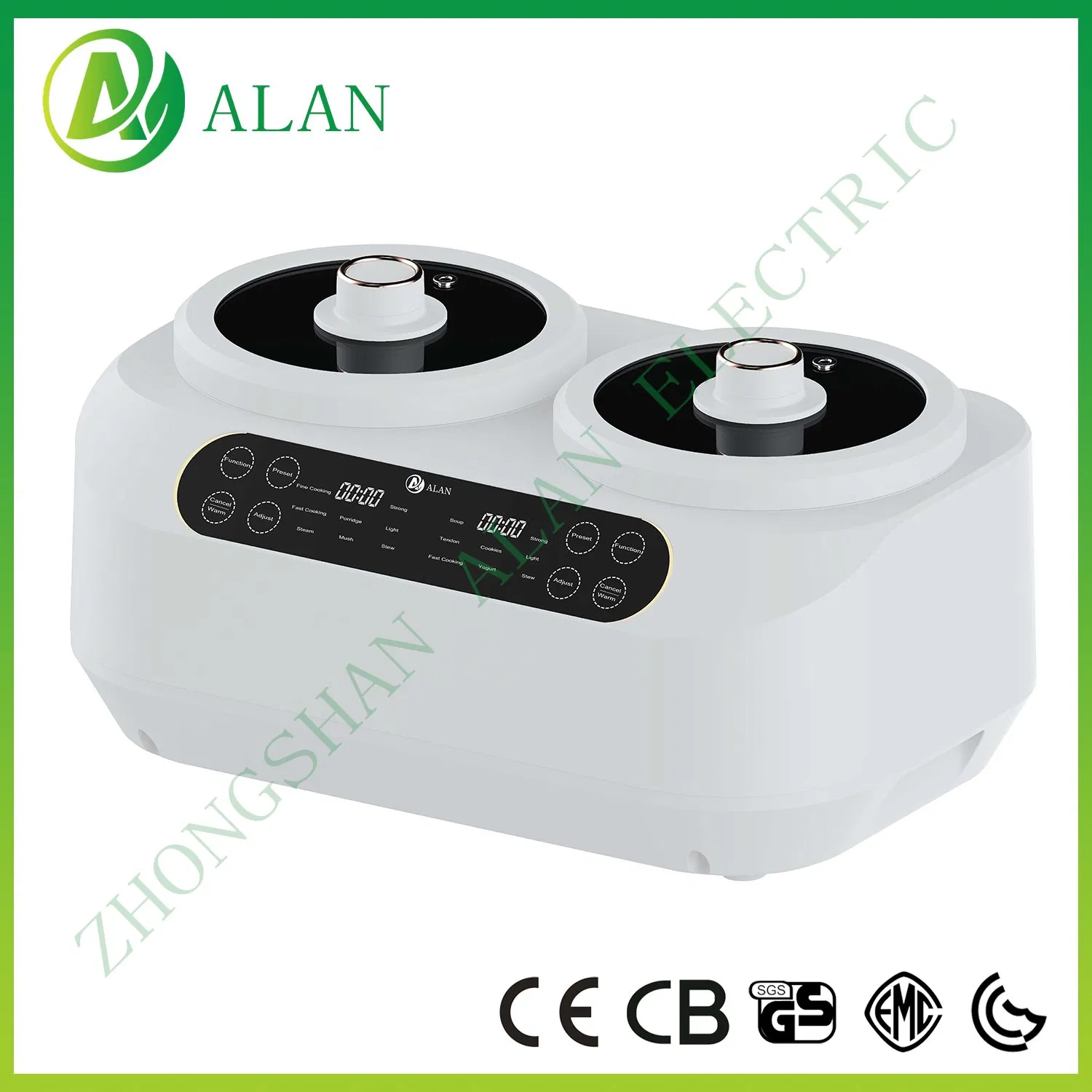 110V/220V Dual Voltage Durable Electric BBQ Tray/No Smoking Frying Pan for Barbecue Use
