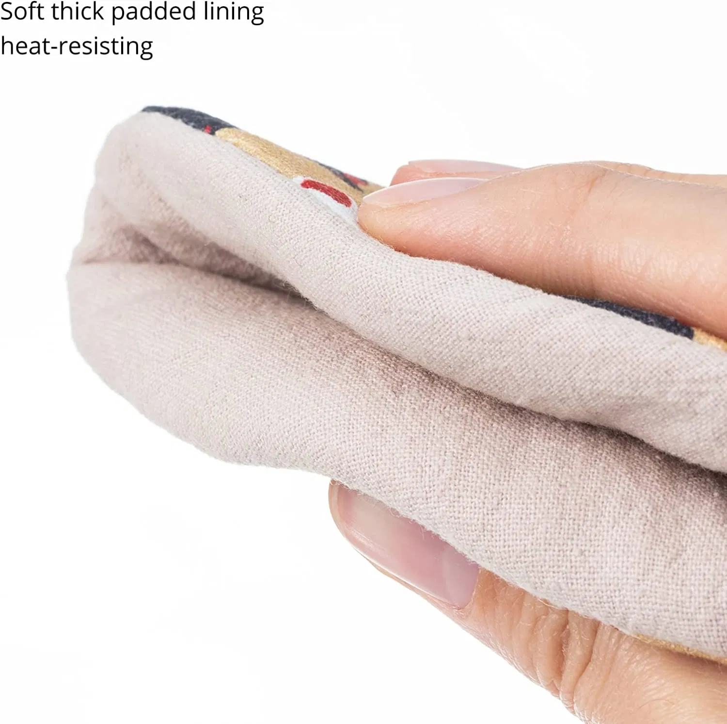 Cooking Pinch Grips 4 Pack Cotton Kitchen Insulated Oven Mitts Cooking Backing