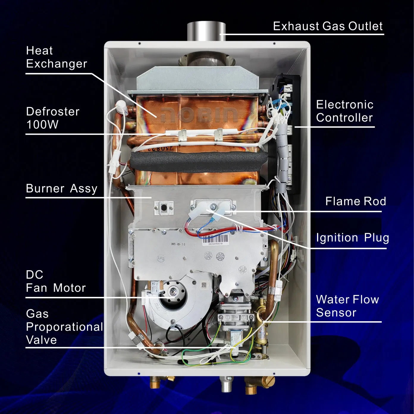Ntq-Wh26L Low Pressure Efficient Instant Gas Water Heater for Outdoor Use 26L