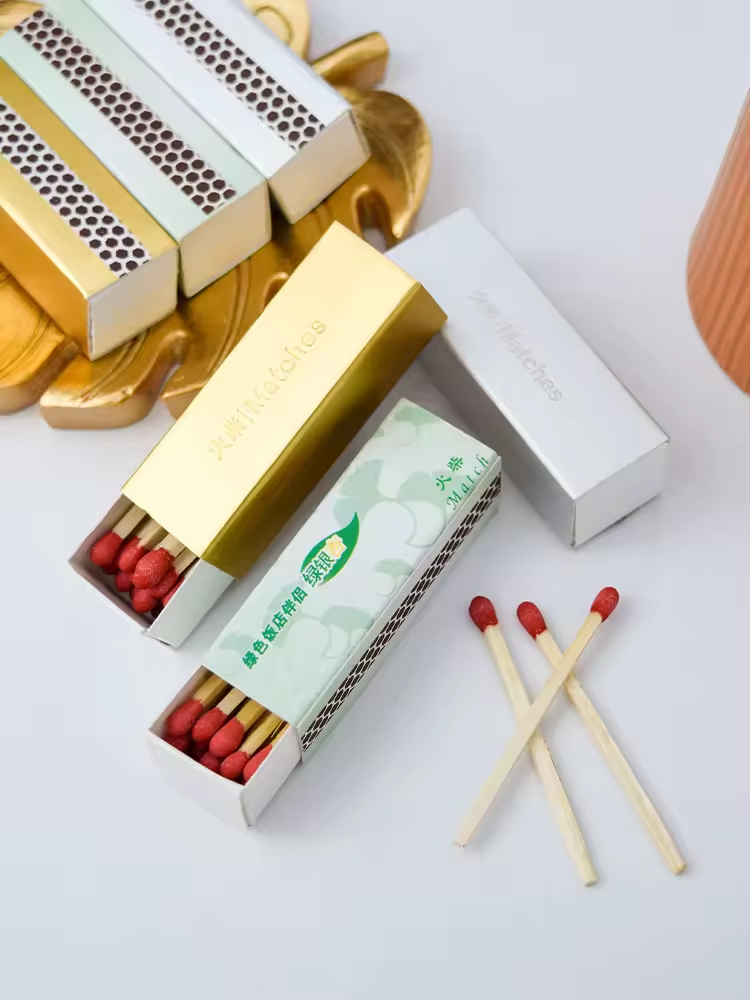 Wooden Stick Matches Custom Safety Matchbox Hotel Match Box Luxury Matches Matchbox