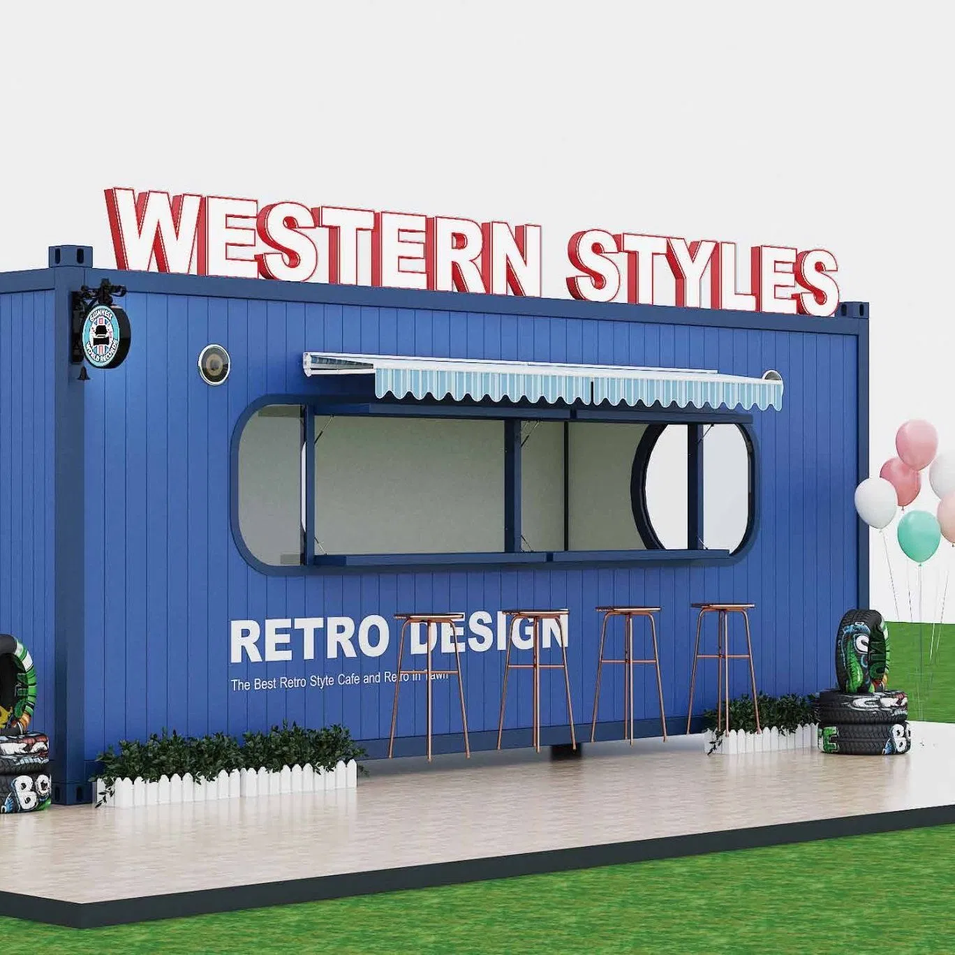 20FT Shipping Container Restaurant Container Coffee Shop Kiosk Bar