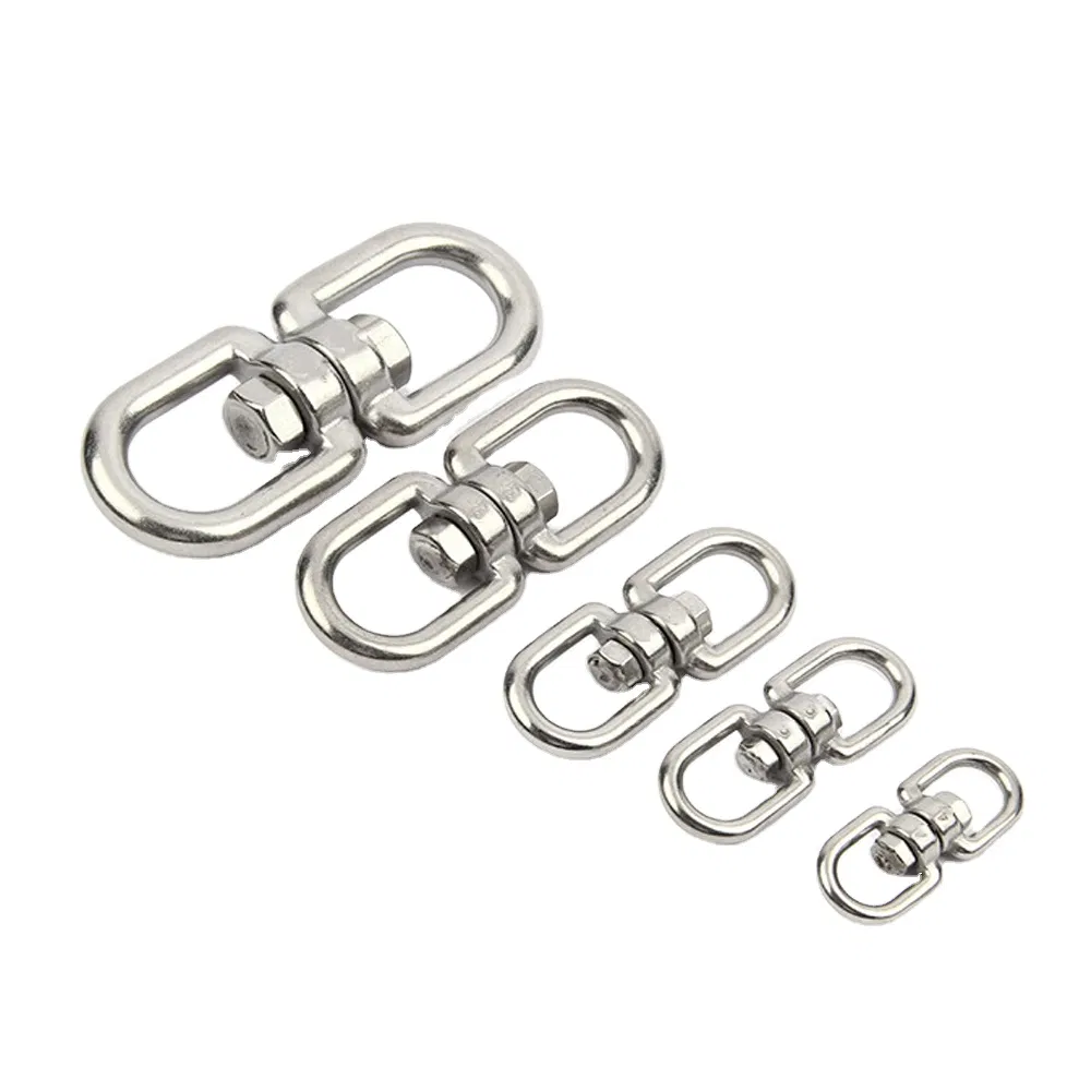 304/316 Stainless Steel Spring Gate O Rings Clip Hooks Zinc Alloy Round Metal Split Small Clamp Clasps Hook