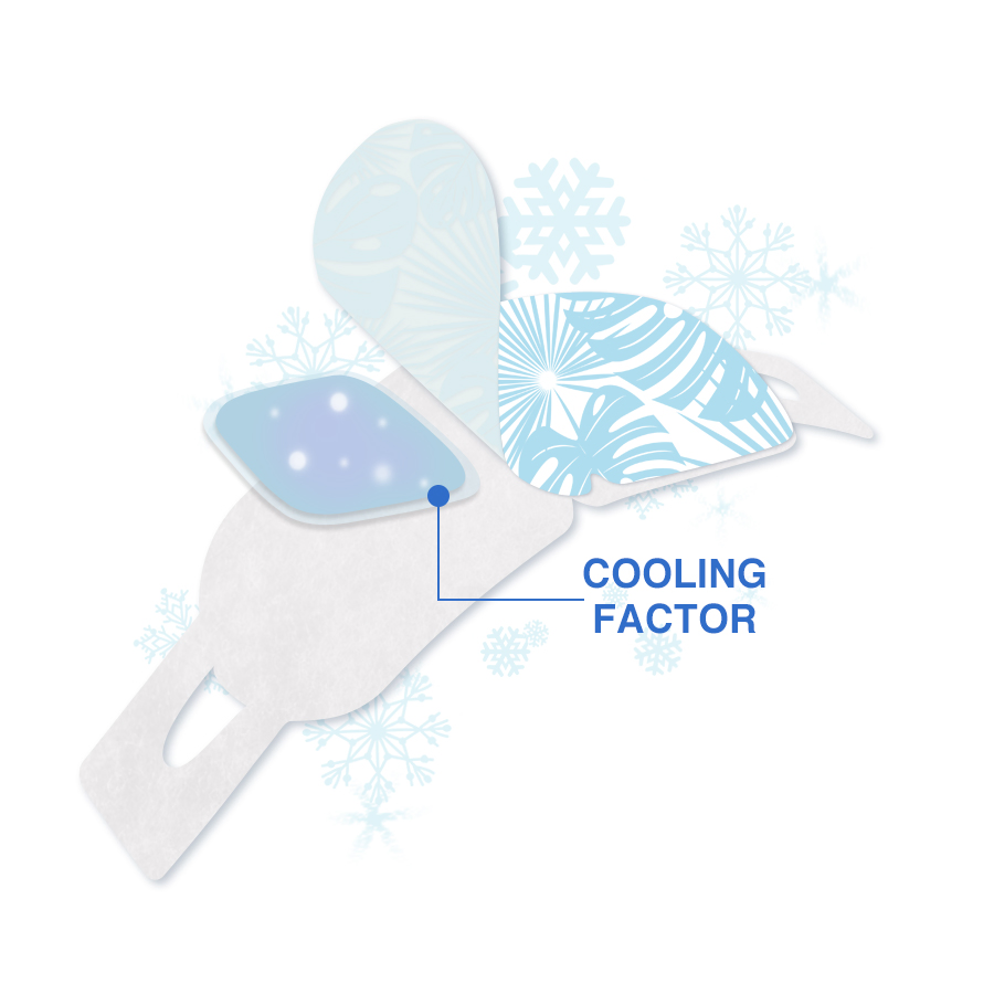 2025 New Arrival Disposable Mint Hydrogel Self Cooling Eye Mask