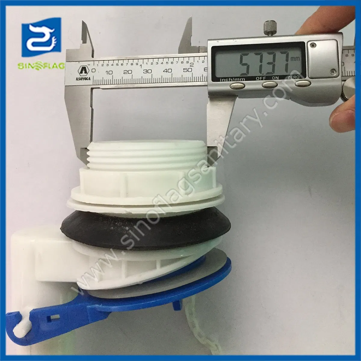 South America Sanitary ABS Two Pieces Toilet Dual Flush Valve