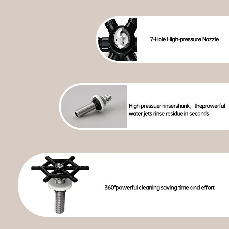 High-Pressure Quick Cleaning Automatic Stainless Steel Kitchen Sink Coffee Cup Washer