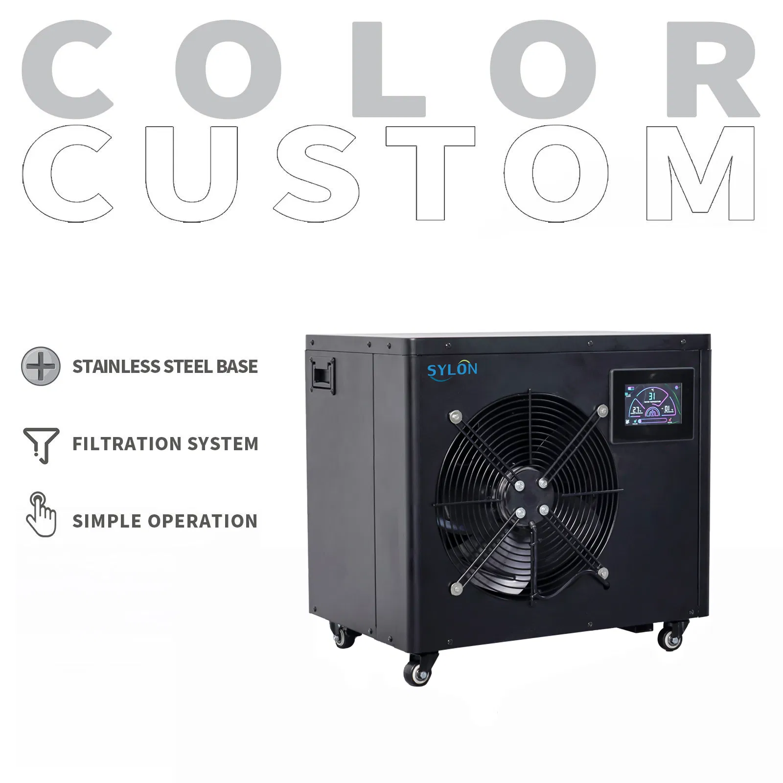 Чиллер для ледяной ванны 1HP, ультратихий, 110V