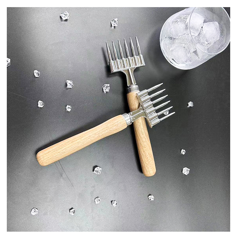 High Quality Hot Aluminium Alloy Six Pronged Ice Pick Muddler Durable Home Use Bartending Set Direct Manufacturer Sale