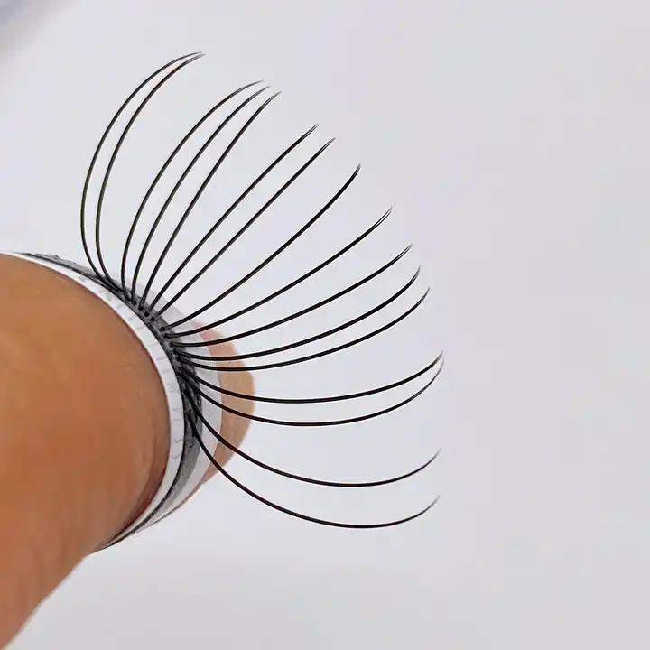Soft 0.10 Flat Classic Lash Ellipse Matte Lash Extensions with Split Tips 0.15 0.20 mm Black Brown Flat Eyelash Extensions