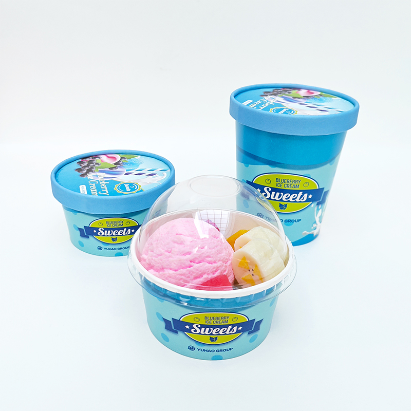Wholesale Frozen Yogurt Cup Ice Cream Paper Cup