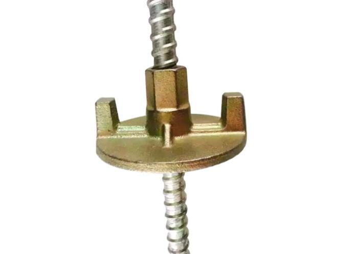 High Tensile Cast Iron Three Wing Anchor Nut / Yellow Formwork Wing Nut