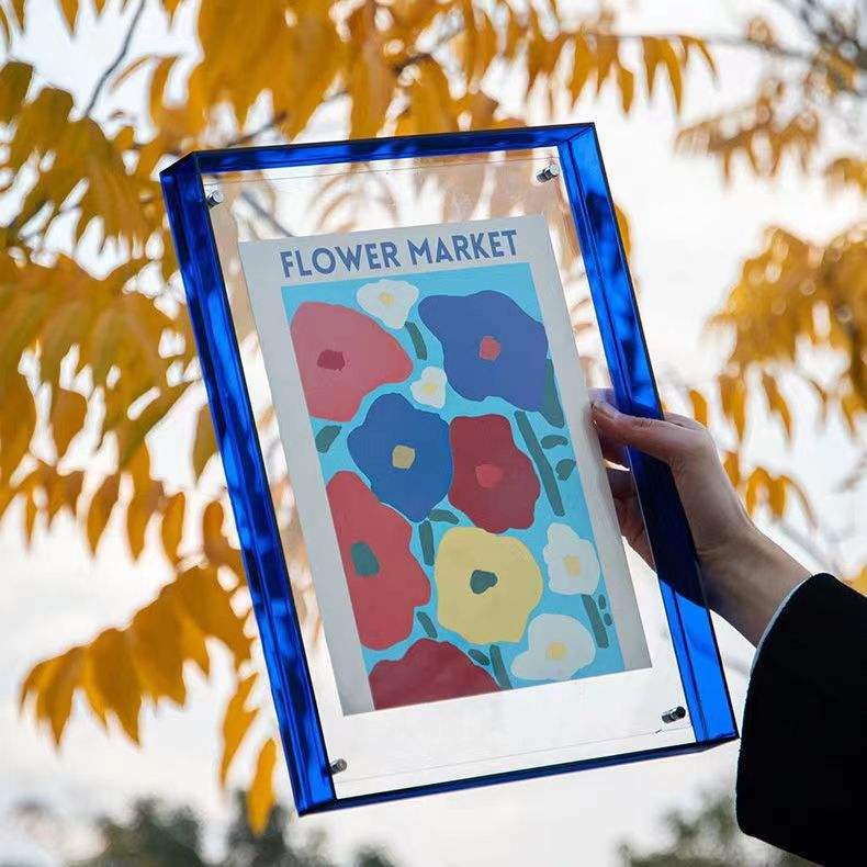 Bestselling New Products Minimalist Modern Sleek Desktop Acrylic Photo Frame for Wedding Photo Display