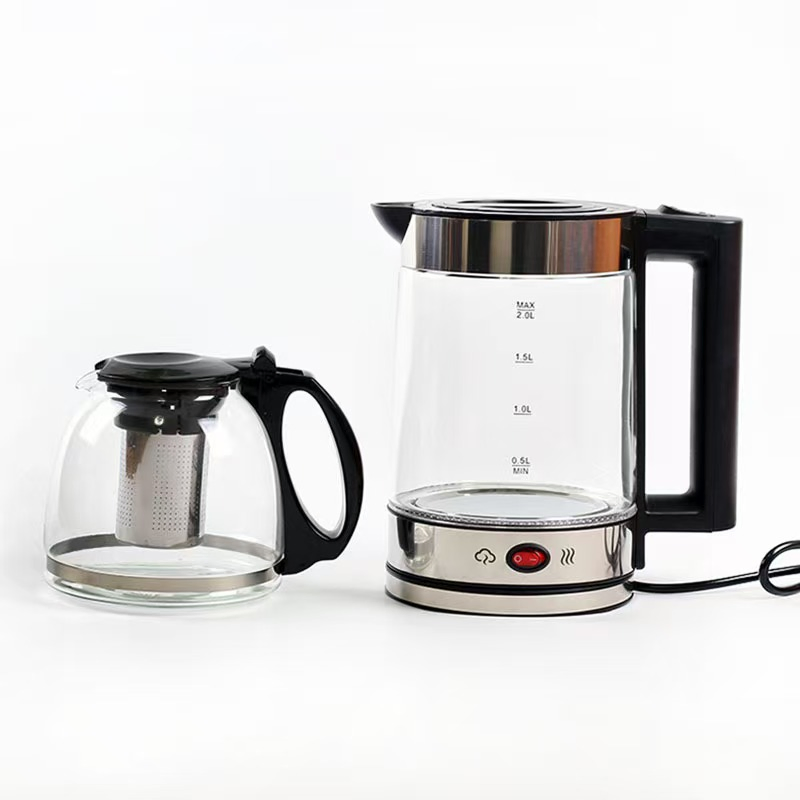 Стеклянный электрический чайник 2 л с цифровым управлением