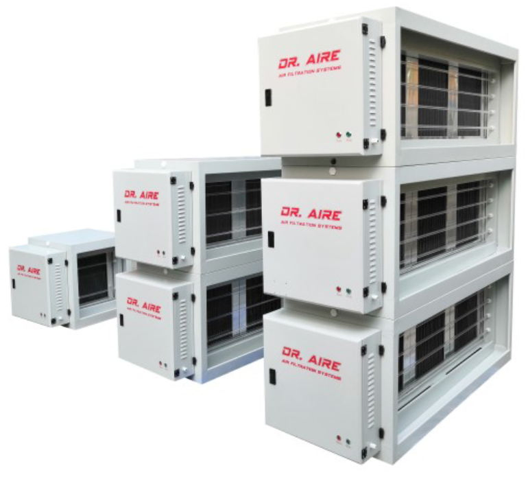 Electrostatic Precipitator Integrated with Electrostatic Air Filter and Fume Purifier