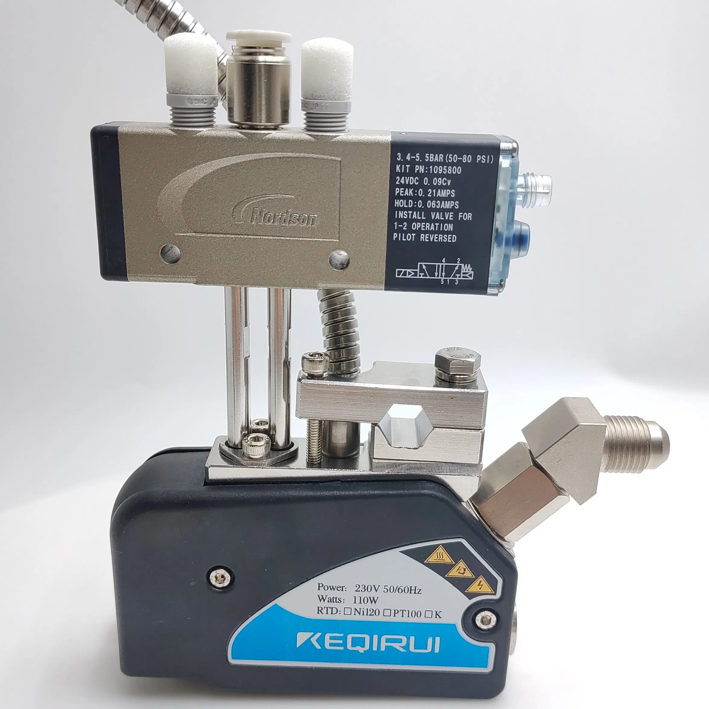 Mini Hot Melt Glue Gun with Nordson Solenoid Valve Suitable for Packaging and Coating Industries