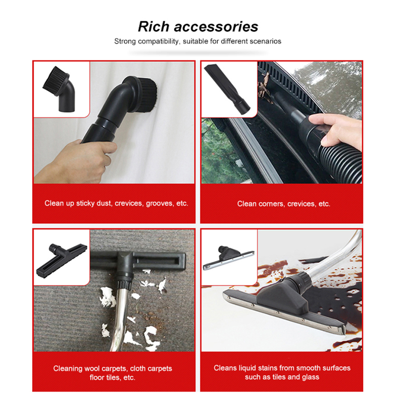 Steel Tank Powerful Suction Wet Dry Vacuum Cleaner for Car Washing