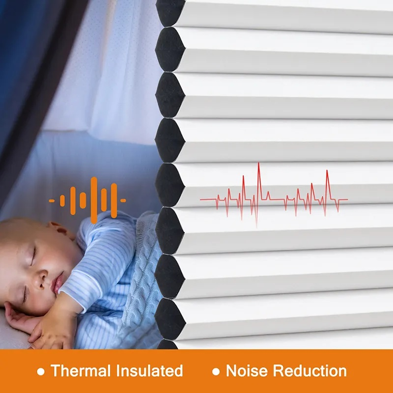 Cordless Cellular Shades Honeycomb Blinds Fabric Day and Night Honeycomb Blinds