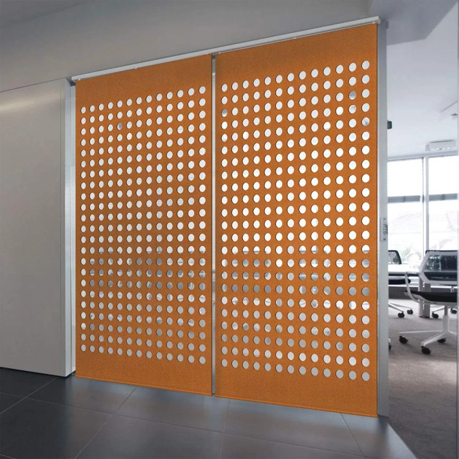 Sound-Absorbing Panels for Hanging Screens Room Dividers Partitions Curtain Panels Hollow Art Decoration PVC