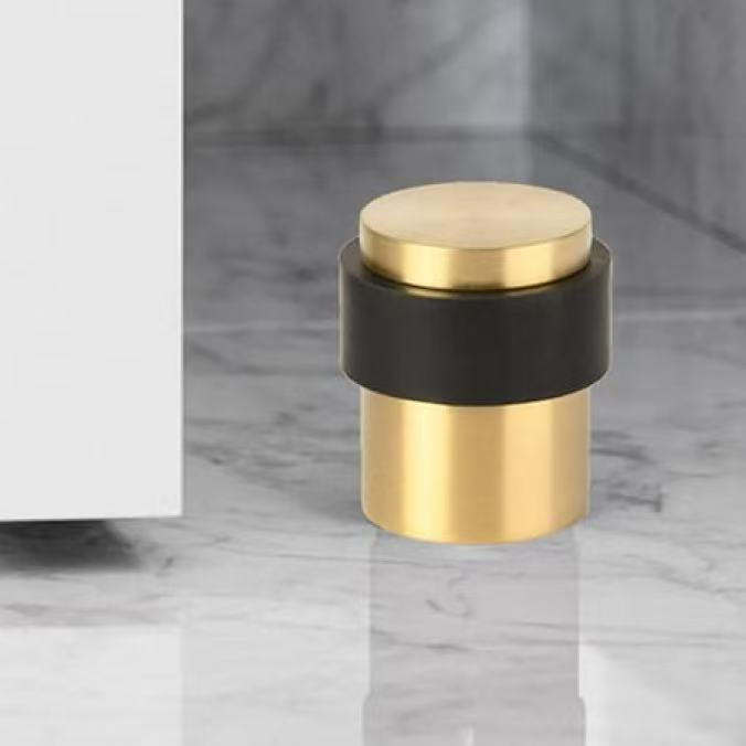 Mdmp-158g Die-Cast Zinc Door Stop, Satin Gold Finish