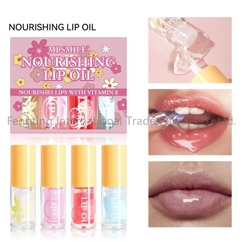 Wholesale Moisturizing Fruit Fat Oil Shimmer Lip Gloss Private Label Lip Plumper Gloss Kit Natural Nourishing Mineral Lip Balm